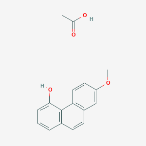 Acetic acid;7-methoxyphenanthren-4-ol