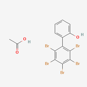 Acetic acid;2-(2,3,4,5,6-pentabromophenyl)phenol