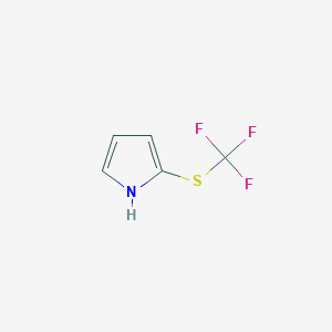 1H-Pyrrole, 2-[(trifluoromethyl)thio]-