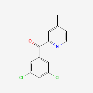 B1452576 2-(3,5-Dichlorobenzoyl)-4-methylpyridine CAS No. 1187167-06-1