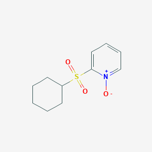 2-(Cyclohexanesulfonyl)-1-oxo-1lambda~5~-pyridine