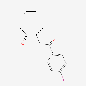 2-[2-(4-Fluorophenyl)-2-oxoethyl]cyclooctan-1-one