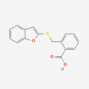 2-{[(1-Benzofuran-2-yl)sulfanyl]methyl}benzoic acid