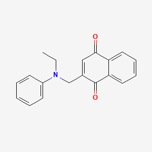 2-{[Ethyl(phenyl)amino]methyl}naphthalene-1,4-dione