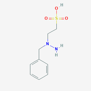 2-(1-Benzylhydrazinyl)ethane-1-sulfonic acid