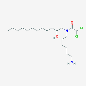 N-(6-Aminohexyl)-2,2-dichloro-N-(2-hydroxydodecyl)acetamide