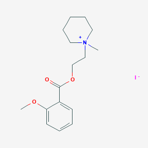 molecular formula C16H24INO3 B14525881 Piperidinium, 1-[2-[(2-methoxybenzoyl)oxy]ethyl]-1-methyl-, iodide CAS No. 62557-48-6