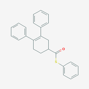 molecular formula C25H22OS B14525886 S-phenyl 3,4-diphenylcyclohex-3-ene-1-carbothioate CAS No. 62544-19-8