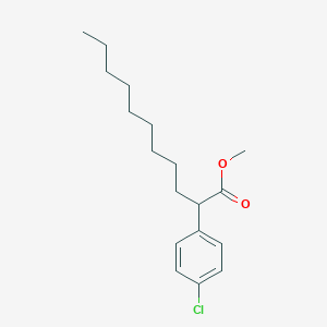 molecular formula C18H27ClO2 B14525889 Methyl 2-(4-chlorophenyl)undecanoate CAS No. 62425-32-5