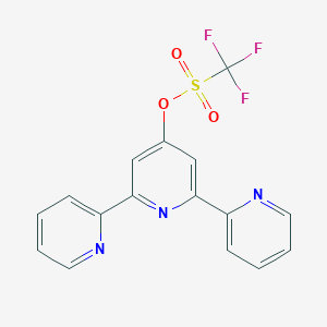 B145259 4'-Trifluoromethylsulfono-2,2':6',2''-terpyridine CAS No. 134653-69-3