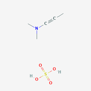 N,N-dimethylprop-1-yn-1-amine;sulfuric acid