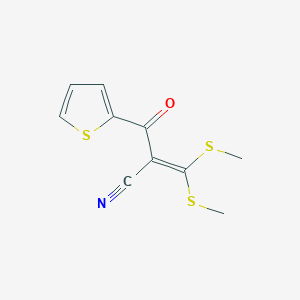 3,3-Bis(methylsulfanyl)-2-(thiophene-2-carbonyl)prop-2-enenitrile