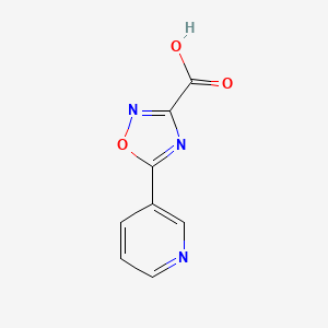 molecular formula C8H5N3O3 B1452594 5-吡啶-3-基-1,2,4-恶二唑-3-羧酸 CAS No. 1086380-42-8