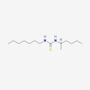 N-Heptyl-N'-hexan-2-ylthiourea