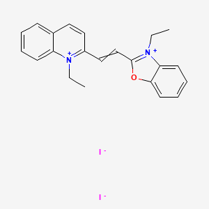 1-Ethyl-2-[2-(3-ethyl-1,3-benzoxazol-3-ium-2-yl)ethenyl]quinolin-1-ium diiodide