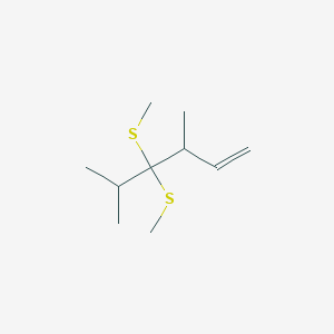 3,5-Dimethyl-4,4-bis(methylsulfanyl)hex-1-ene