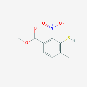 Methyl 4-methyl-2-nitro-3-sulfanylbenzoate