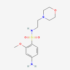 4-Amino-2-methoxy-N-[2-(morpholin-4-yl)ethyl]benzene-1-sulfonamide