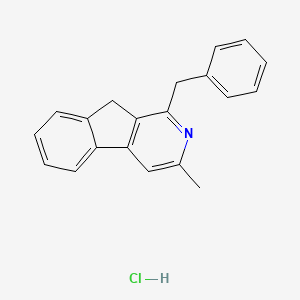 1-benzyl-3-methyl-9H-indeno[2,1-c]pyridine;hydrochloride