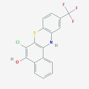 6-Chloro-10-(trifluoromethyl)-12H-benzo[a]phenothiazin-5-ol