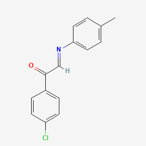 (2E)-1-(4-Chlorophenyl)-2-[(4-methylphenyl)imino]ethan-1-one