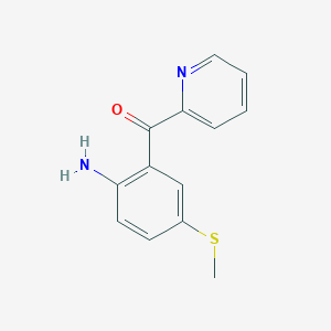 [2-Amino-5-(methylsulfanyl)phenyl](pyridin-2-yl)methanone