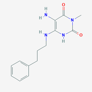 5-Amino-3-methyl-6-[(3-phenylpropyl)amino]pyrimidine-2,4(1H,3H)-dione