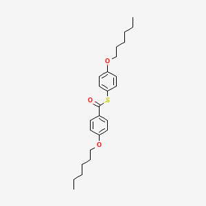 S-[4-(Hexyloxy)phenyl] 4-(hexyloxy)benzene-1-carbothioate