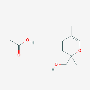 Acetic acid;(2,5-dimethyl-3,4-dihydropyran-2-yl)methanol