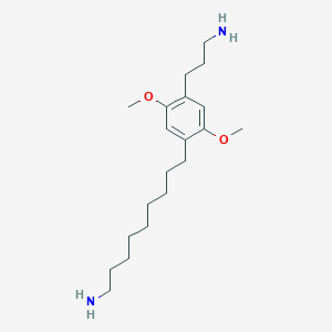 9-[4-(3-Aminopropyl)-2,5-dimethoxyphenyl]nonan-1-amine