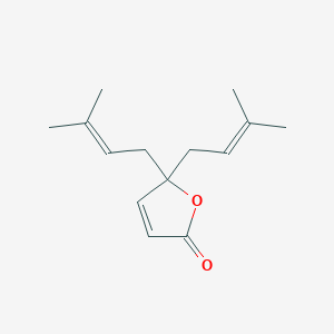 2(5H)-Furanone, 5,5-bis(3-methyl-2-butenyl)-