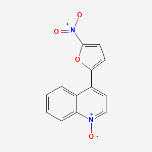 4-(5-Nitrofuran-2-yl)-1-oxo-1lambda~5~-quinoline