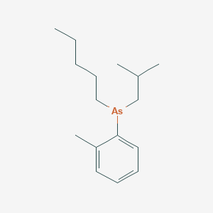 (2-Methylphenyl)(2-methylpropyl)pentylarsane