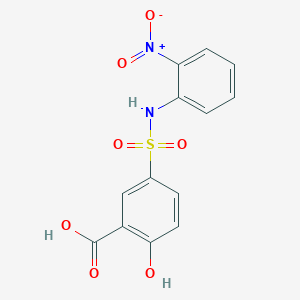 2-Hydroxy-5-[(2-nitrophenyl)sulfamoyl]benzoic acid