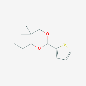 5,5-Dimethyl-4-(propan-2-yl)-2-(thiophen-2-yl)-1,3-dioxane