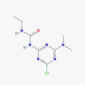 N-[4-Chloro-6-(dimethylamino)-1,3,5-triazin-2-yl]-N'-ethylurea