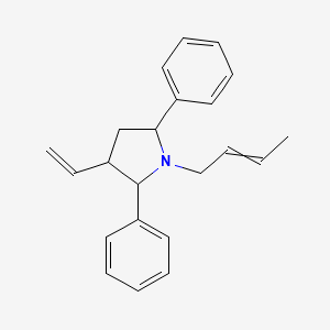 1-(But-2-en-1-yl)-3-ethenyl-2,5-diphenylpyrrolidine