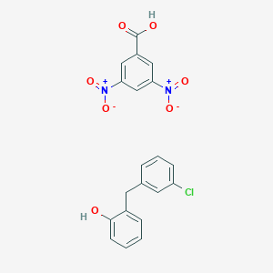 2-[(3-Chlorophenyl)methyl]phenol;3,5-dinitrobenzoic acid