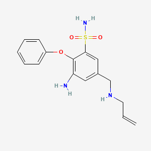 3-Amino-2-phenoxy-5-{[(prop-2-en-1-yl)amino]methyl}benzene-1-sulfonamide