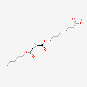 8-({(1R,2R)-2-[(Pentyloxy)carbonyl]cyclopropane-1-carbonyl}oxy)octanoic acid