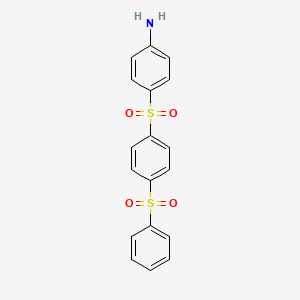 4-[4-(Benzenesulfonyl)benzene-1-sulfonyl]aniline