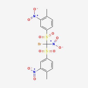 1,1'-{[Bromo(nitro)methylene]disulfonyl}bis(4-methyl-3-nitrobenzene)