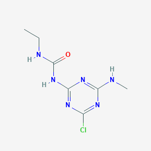 N-[4-Chloro-6-(methylamino)-1,3,5-triazin-2-yl]-N'-ethylurea