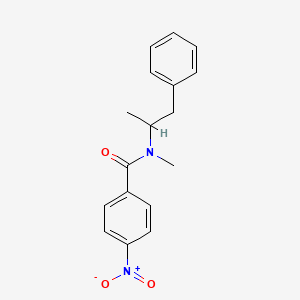 N-Methyl-4-nitro-N-(1-phenylpropan-2-yl)benzamide