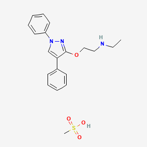 N-Ethyl-2-((1,4-diphenyl-1H-pyrazol-3-yl)oxy)ethanamine monomethanesulfonate