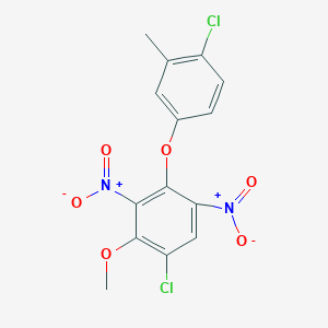 1-Chloro-4-(4-chloro-3-methylphenoxy)-2-methoxy-3,5-dinitrobenzene