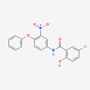 5-Chloro-2-hydroxy-N-(3-nitro-4-phenoxyphenyl)benzamide