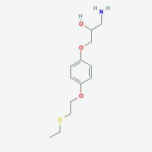 1-Amino-3-{4-[2-(ethylsulfanyl)ethoxy]phenoxy}propan-2-OL