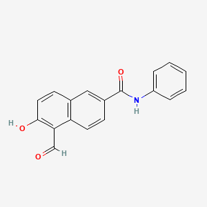 5-Formyl-6-hydroxy-N-phenylnaphthalene-2-carboxamide