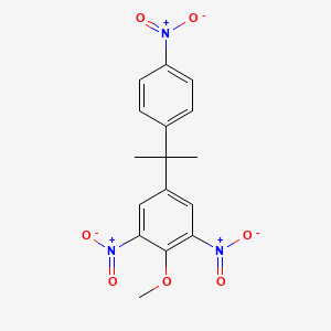 2-Methoxy-1,3-dinitro-5-[2-(4-nitrophenyl)propan-2-yl]benzene